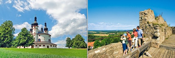 Der Oberpfälzer Wald - Waldsassen Wallfahrtskirche und Burg Leuchtenberg