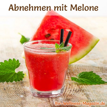 Melonen Rezept zum Abnehmen: Abnehmshake mit Wassermelone