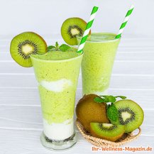 Zweifarbiger Kiwi-Eiweißshake 