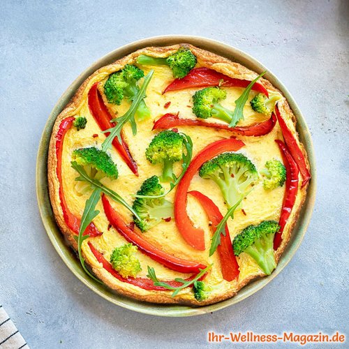 Frittata mit Brokkoli und Paprika