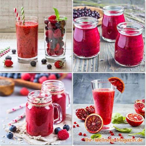 Rote Smoothies zum Abnehmen