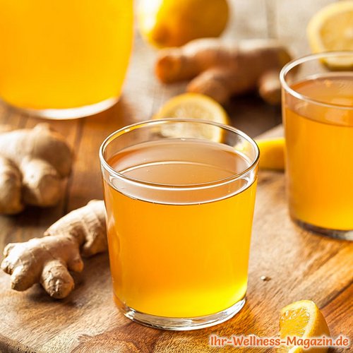 Ingwer-Zitronen-Kombucha - schnelles Rezept fürs Immunsystem