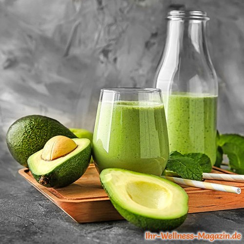 Avocado-Proteinshake mit Quark