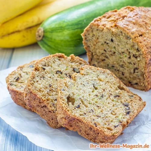 Low Carb Bananen-Zucchinikuchen mit Nüssen