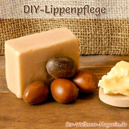 Lippenpflege selbst machen - Lippenpflege Rezept für Sheabutter Lippenpflege