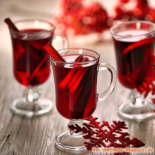 Glühwein mit Kirschlikör