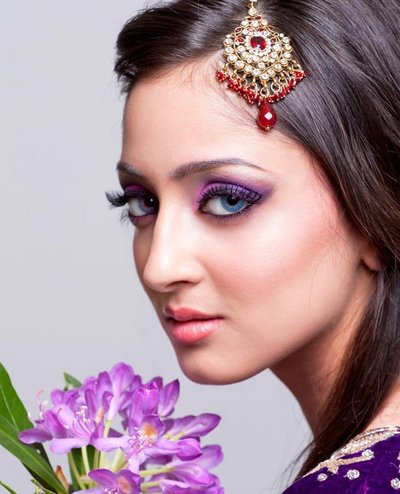 Blaue Augen schminken - Orientalisches Augen-Make-up