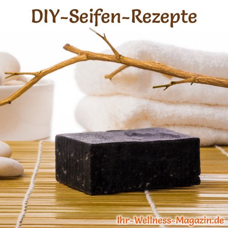 Seife herstellen - Schwarze Seife selbst herstellen