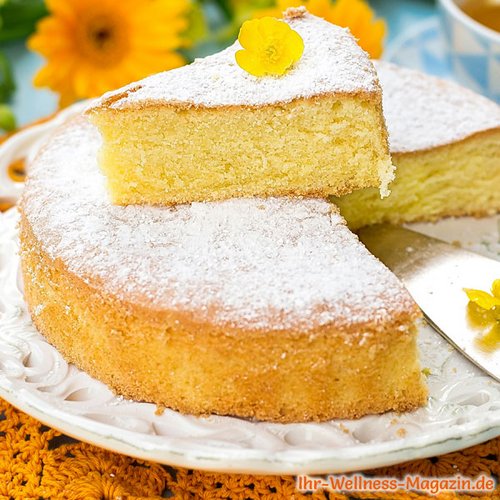 Low Carb Vanille-Zitronen-Kuchen