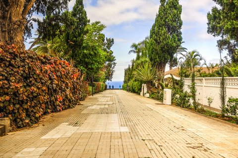 Puerto de la Cruz auf Teneriffa: Am Horizont lockt das Meer