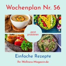 Wochenplan Nr. 56: Rezepte für Zucchini-Spaghetti, Pilzsuppe, Pizza-Waffeln, gefüllte Paprika ...