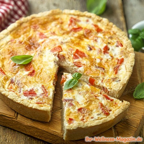 Quiche mit Speck und Tomaten