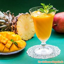 Cremiger Mango-Ananas-Smoothie