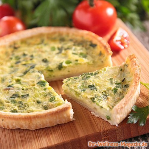 Quiche mit Lauch und Käse