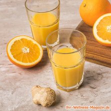 Ingwer-Shot mit Orange