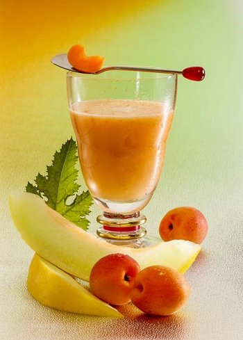 Melonen Rezept zum Abnehmen: Aprikosen-Melonen-Smoothie