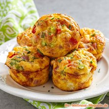 Low Carb Eiermuffins mit Schinken