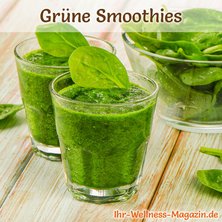 Grüner Smoothie mit Spinat