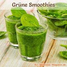 Grüner Smoothie mit Spinat