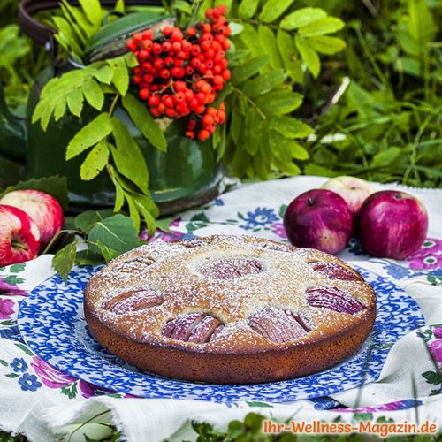 Schneller versunkener Low-Carb-Apfelkuchen