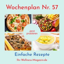 Wochenplan Nr. 57: Rezepte für Blumenkohl-Curry-Suppe, Pizza-Frittata, Lachs-Spinat-Auflauf ...