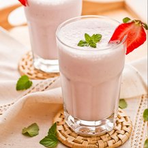 Erdbeershake mit Eiweiß selber machen