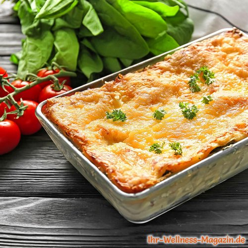 Spinat-Lasagne mit Frischkäse