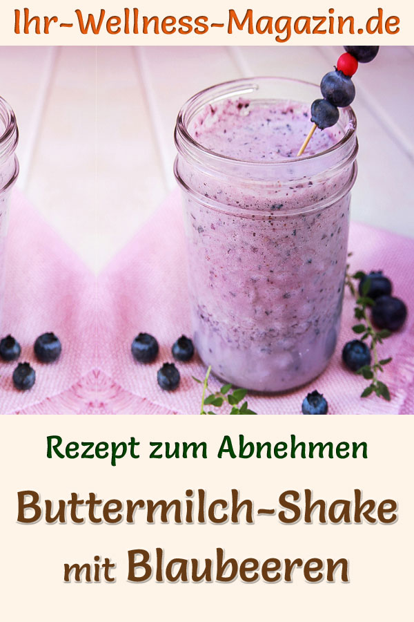 Buttermilch-Shake Mit Blaubeeren - Dit-Shake-Rezept Zum Abnehmen