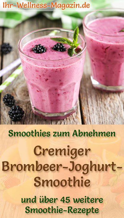 Brombeer-Joghurt-Smoothie - gesundes Rezept zum Abnehmen