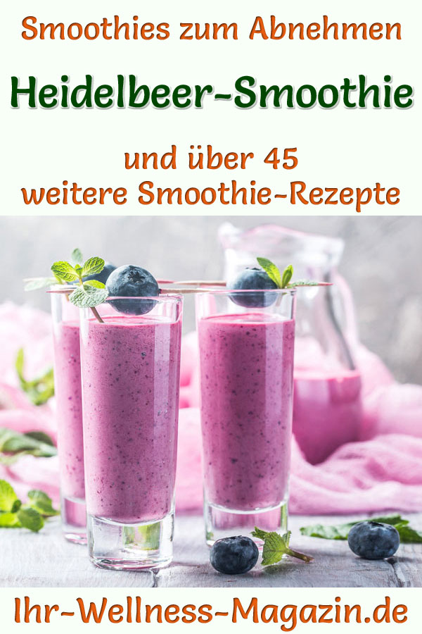 Heidelbeer-Smoothie - gesundes Rezept zum Abnehmen