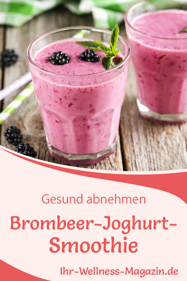 Brombeer-Joghurt-Smoothie - gesundes Rezept zum Abnehmen