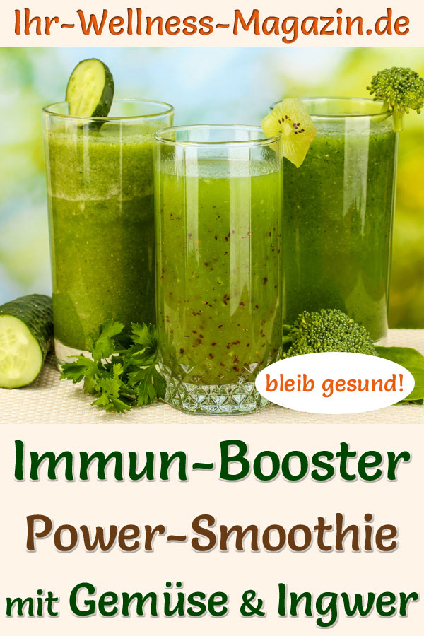 Grüner Gemüse-Ingwer-Smoothie - Rezept fürs Immunsystem, zum Abnehmen ...