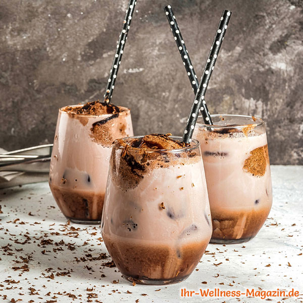 Eisschokolade mit Schokoeis machen - einfaches Rezept