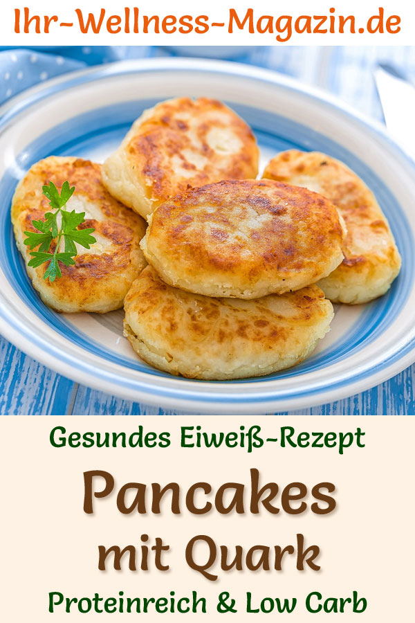 ProteinPancakes mit Quark LowCarbEiweißPfannkuchenRezept