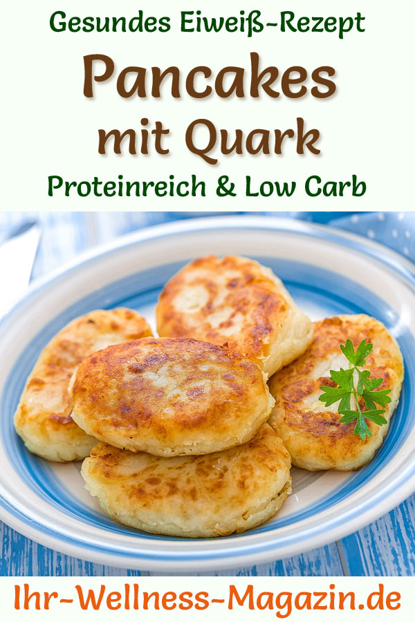 ProteinPancakes mit Quark LowCarbEiweißPfannkuchenRezept