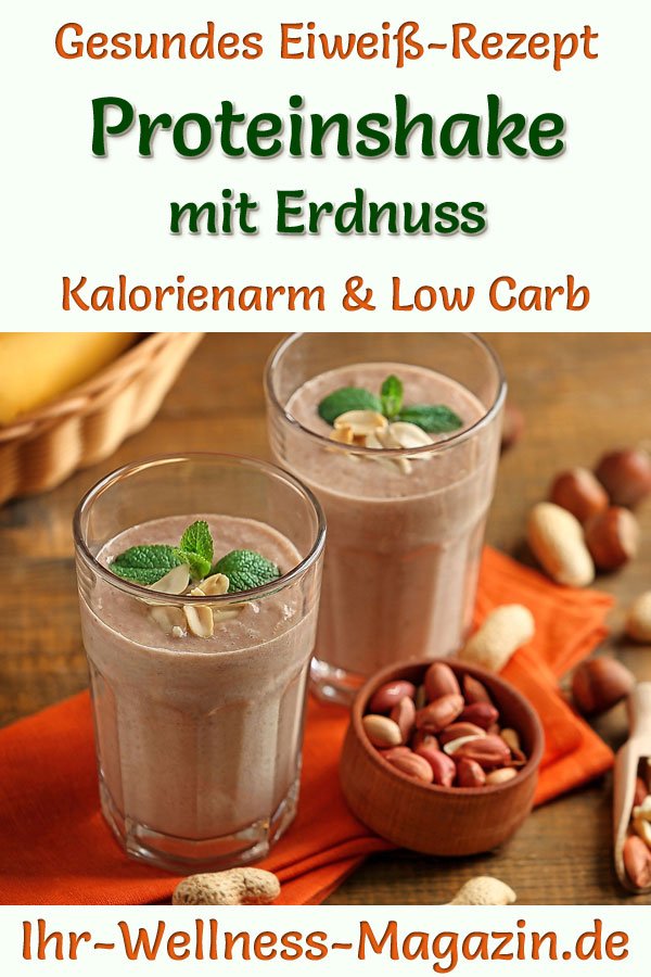 Proteinshake mit Erdnuss - Eiweißshake-Rezept zum Abnehmen