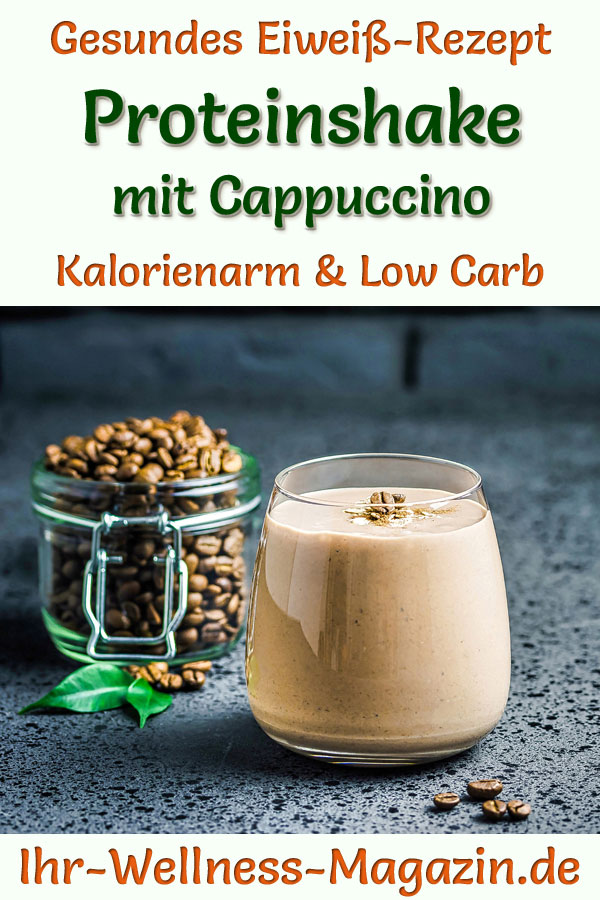 Cappuccino-Proteinshake mit Quark - Eiweißshake-Rezept zum Abnehmen
