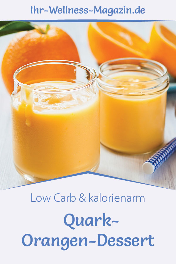 QuarkOrangenDessert im Glas LowCarbEiweißRezept