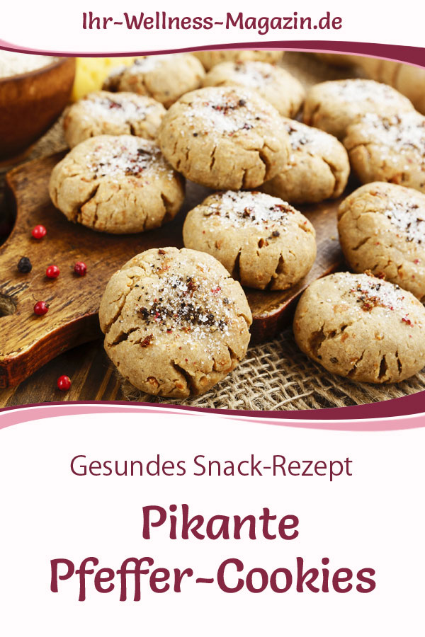 Pikante Pfeffer-Cookies - einfaches Snack-Rezept für gesunde Kekse Pikante Pfeffer-Cookies - einfaches Snack-Rezept für gesunde Kekse