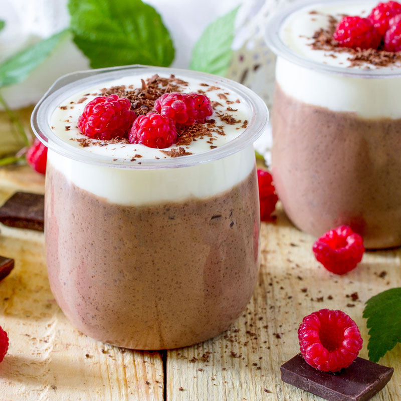 Leichte Low Carb Mousse au Chocolat