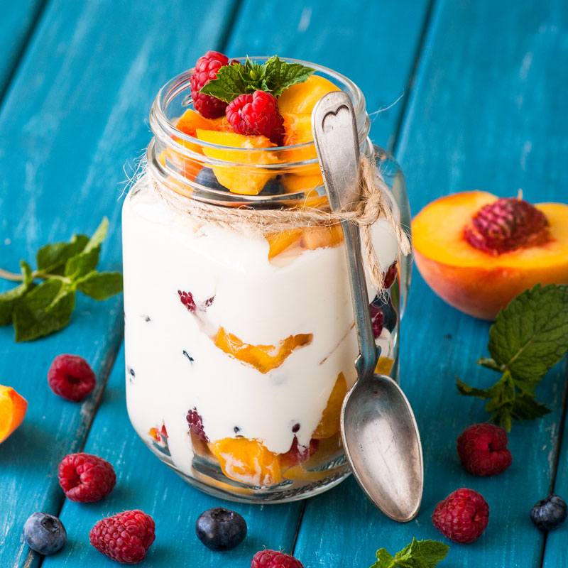 Dessert Im Glas Mit Joghurt Und Früchten - information online