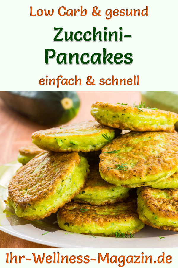 Low Carb ZucchiniPancakes gesundes Rezept fürs Frühstück