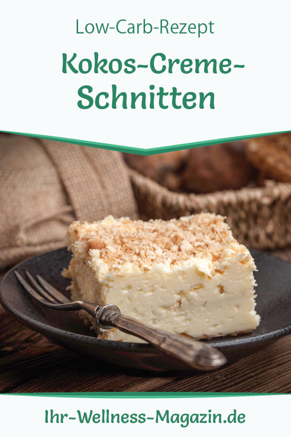 Schneller Low Carb Kokos-Quarkkuchen - ohne backen - Rezept ohne Zucker Schneller Low Carb Kokos-Quarkkuchen - ohne backen - Rezept ohne Zucker