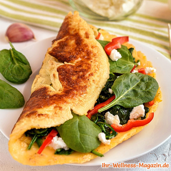20 Low Carb Omelett-Rezepte - gesunde Eierspeisen zum Abnehmen