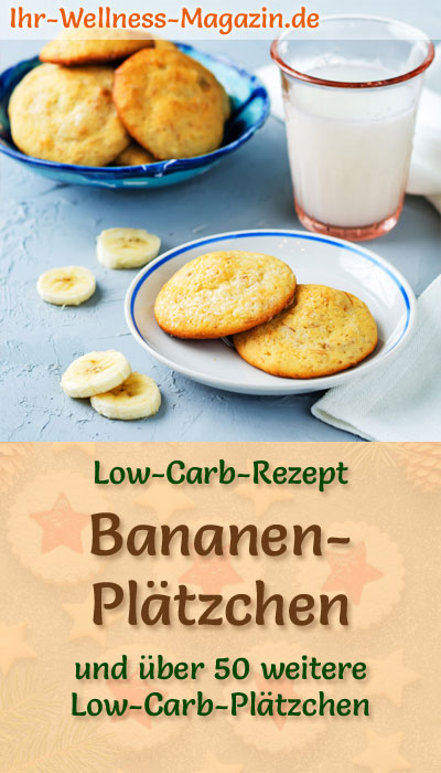 Low Carb Bananen-Plätzchen - einfaches Rezept für Weihnachtskekse