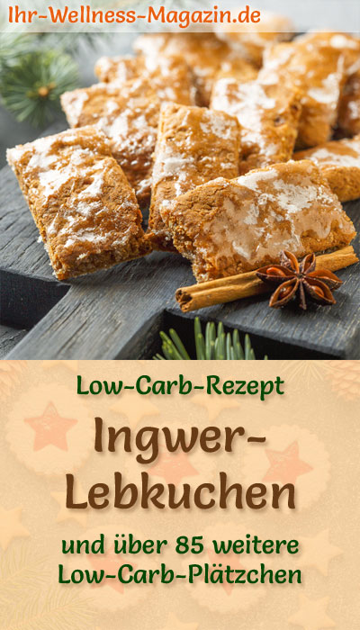 Low Carb Ingwer-Lebkuchen - einfaches Plätzchen-Rezept für Weihnachtskekse