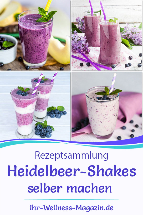 Heidelbeer-Shakes selber machen - gesunde Rezepte
