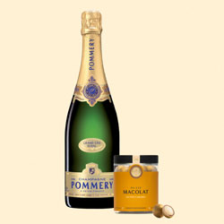 Pommery Grand Cru Royal mit Macolat Salted Caramel