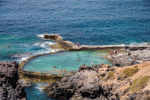 Naturpool in Los Gigantes auf Teneriffa